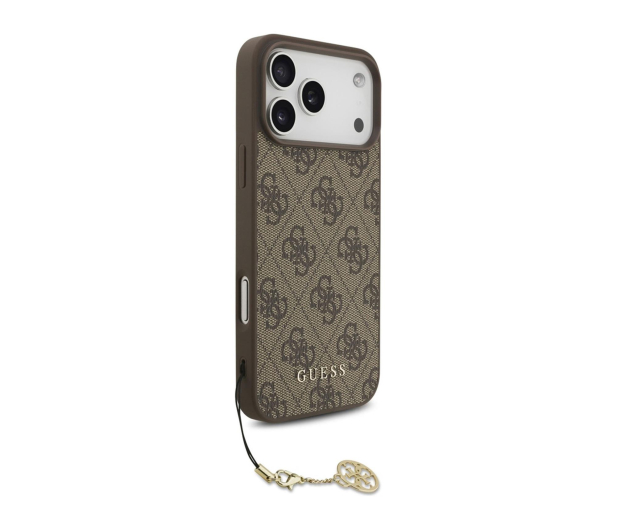 Guess 4G Charms Collection MagSafe do iPhone 17 Pro Max brązowy - 1365477 - zdjęcie